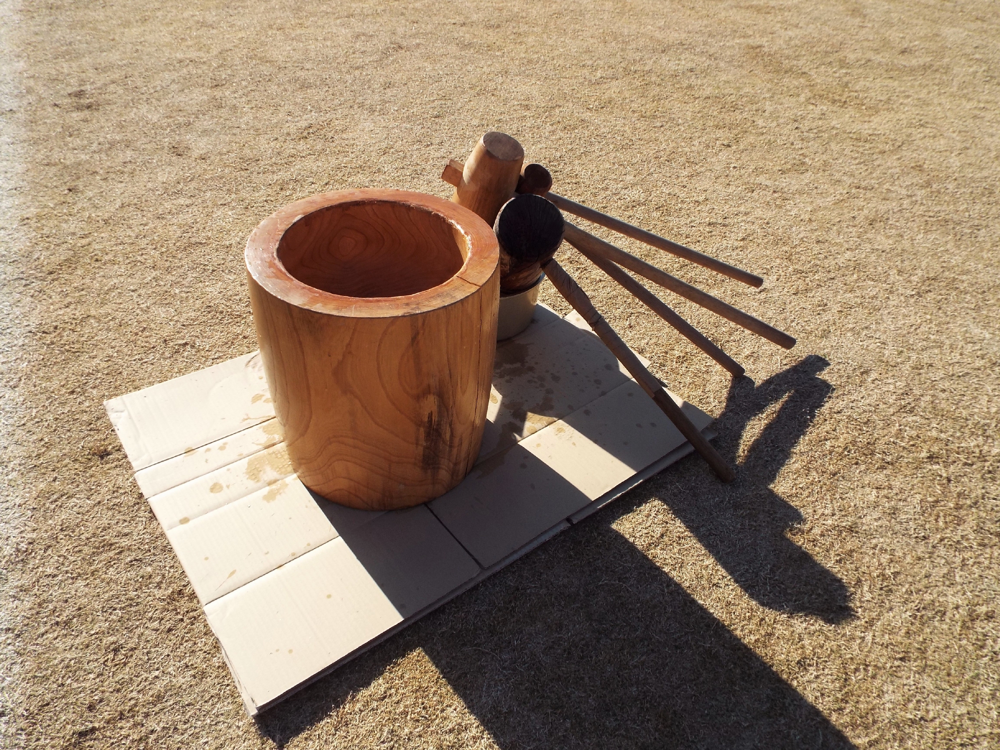 お餅つき